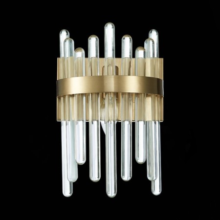 Sconces st. SL1167.301.01. Tellurio. 1x40 W, E14, 14x31 cm, brass color-4