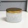 Bank for candles glass with a lid "Sot" white matte 5x7x7 cm, mix