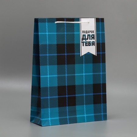 Gift Package Laminated, Packaging, Real Man, L 28 x 38 x 9 cm-2