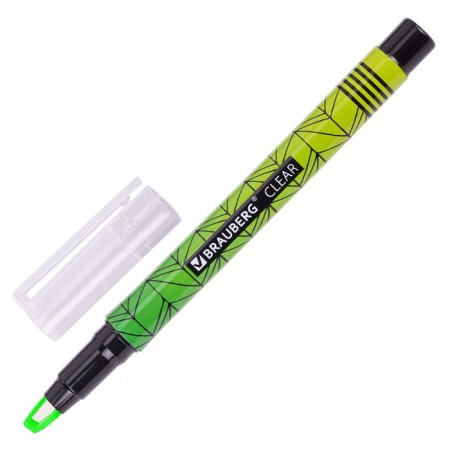 The set of textuals with a transparent tip 4 colors, Brauberg "Clear", line 1-5 mm 152426-6