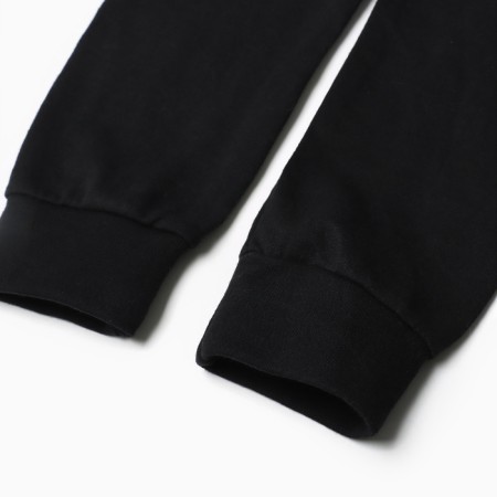 Pants children's combing, black color, height 128-134 cm (34-36)-2