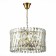 Suspension lamp ST LUCE. SL1170.303.06. Fabio. 6x40 watts, E14, 50x50x29 cm, brass color