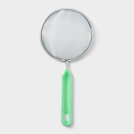 Sieve with the handle of the share "hostess", d = 12 cm, green color-3