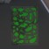 Plastic sticker phosphorus "sea residents" mix 27x15.5 cm