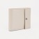 Women's wallet on the button, milk color