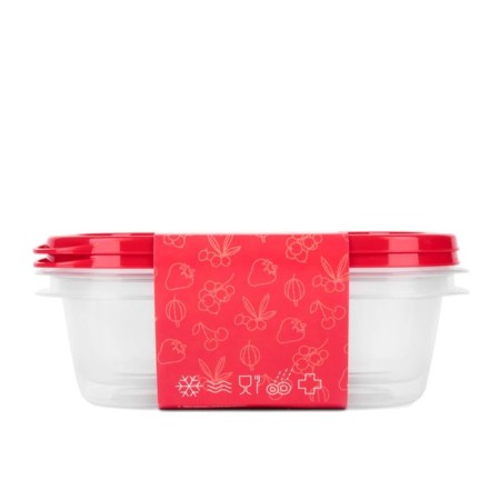 A set of plastic containers Oursson, 450 ml, CP1082S/RD, 2 pcs.-3