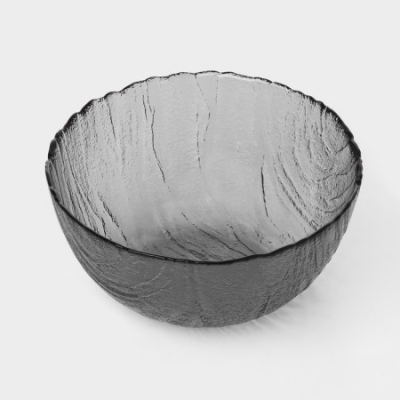 Glass salad "volcano", d = 13 cm, graphite-1