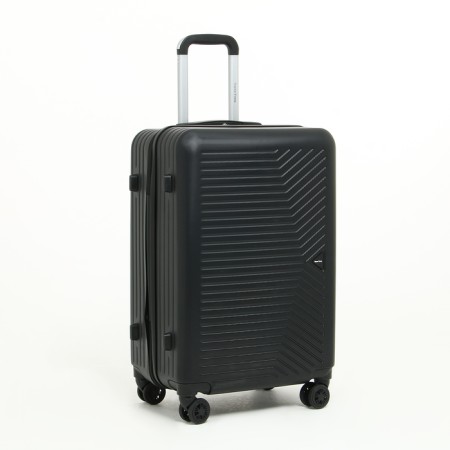 Average suitcase 24 "on a zipper, code lock, 4 wheels, black color-1