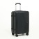 Average suitcase 24 "on a zipper, code lock, 4 wheels, black color
