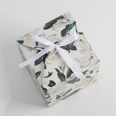 Gift folding box, packaging, jasmine, 12 x 12 x 12 cm-3