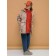 Sleeveless sweatshirt for girls Pelican, height 128 cm, Terracotta color