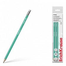 A set of blackographic pencils with an eraser 4 pieces of Erichkrause 