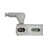Lamp on the door loop, 3LED, 0.25W, 3000k, with a battery, warm white