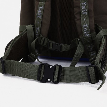 Tourist backpack, TAIF, 65 l, screed department, 3 outer pockets, khaki color-5
