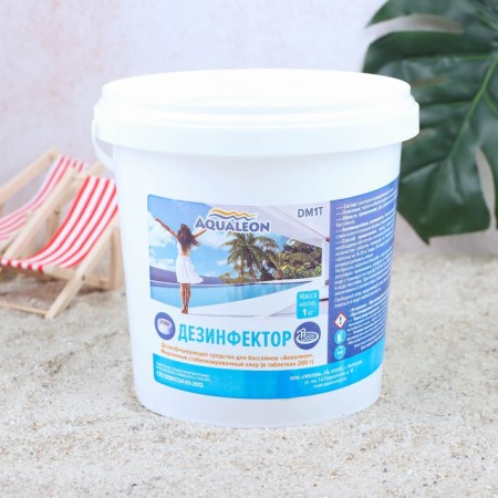 Slow Stabilized Chlorine Aqualeon Complex Tab. 200 gr., 1 kg