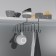 Holder for cups suspended for 10 items, 17 × 24.5 × 10.5 cm, color chromium mirror