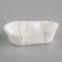Baking uniform oval, white, 3 x 6.5 x 2.25 cm