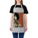 Apron of a kitchen with a photo print "Japanese girl", adjustable, size OS