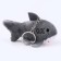 Soft toy "Shark" on a key fob, 10 cm, color gray color