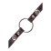 Gag Pecado BDSM, “Ring 39 mm”, with a red stitch, genuine leather, black