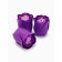 A set of soap roses in a box is 8 pieces, purple-white with a bunny
