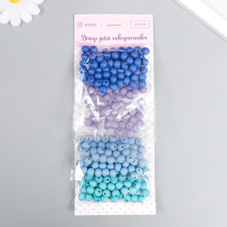 Beads for creativity tree "Heavenly Gamma" d-0.8 cm, 4 colors x 10 g
