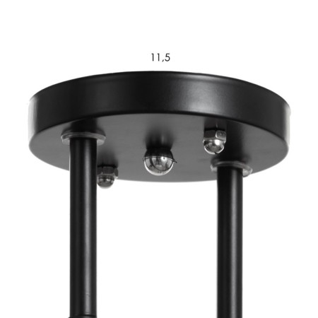 Alatei chandelier 2he27 40w Black 45x26x27 cm Bayerlux-4