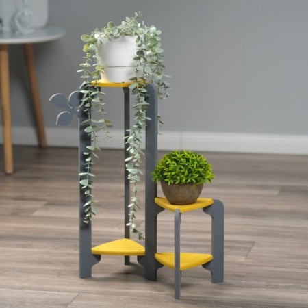 Standing Column Stolka Triangular Flora (2 places) gray-yellow-3