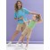 Female T -shirt, size 46, azure color