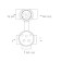 Bronze de Luxe 10138DF shower system, without spout, tropical shower, hidden installation, brass 414233