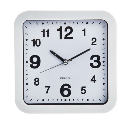 Clock - desktop an alarm clock, with a suspension, a discrete move, d -12.5 cm, 15 x 15 cm, aa-3