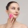 Washing brush, silicone, on suction cup, d = 5.5 cm, color mix