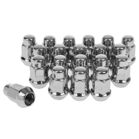 Nut m12x1.5, l = 35, key 17, cone, closed, chrome