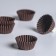 Brown tartlet 2.5 x 1.75 cm