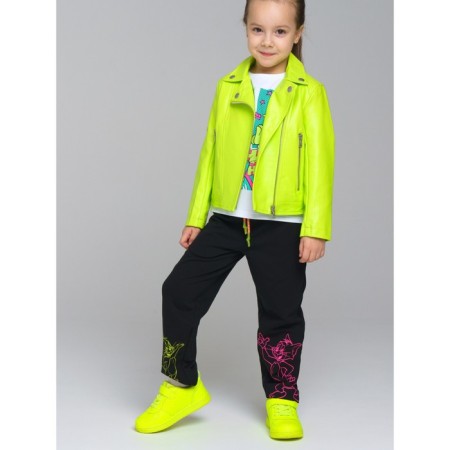 Eco -leather jacket for PlayTode girl, height 104 cm-2