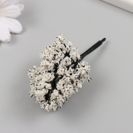 Artificial plant for creativity plastic "Snow tree" 8 cm-2