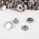Installation button, omega (o-shaped), d = 15 mm, nickel color