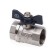 Ballic Aqualink, PN 50 tap, inner/internal thread 1 ", butterfly, nickel.