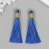Decor for creativity textiles "Brush. Olivia" Blue set 2 pcs 8x1.2 cm
