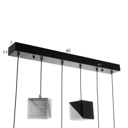Bayerlux chandelier 2676/6 LED 126W 3000-6000K black 76x27 cm-7