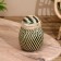 VAZ with a lid weaved, from bamboo 15x15x17 cm