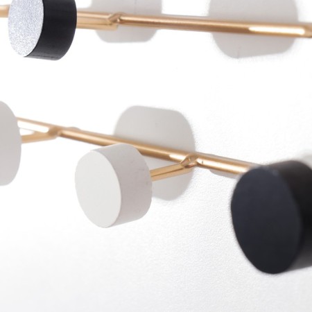 Decorative metal hooks "Love. Color points" 9x4x39 cm-1