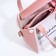 Bag Female Tout with zipper, pink color