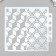 Plastic stencil "Scales and rhombuses" 13x14 cm