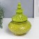 Souvenir Interior ceramics Casket "Scales" Green 29x22x22 cm