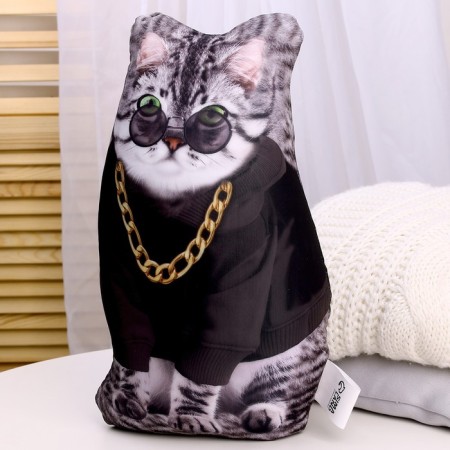 Antistress toy "Gray Cat Boss"-2