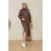 Women's dress, size 54, brown color