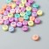 Beads for creativity plastic "English letters silver" multifacet set 15 grams 0.6x1x1 cm