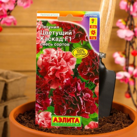 Petunia seeds "Blooming cascade" F1, a mixture of varieties, 5 pcs-2
