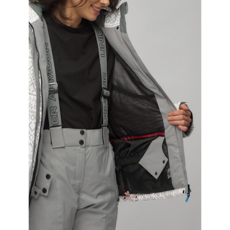 Ski suit female, size 42, white color-8
